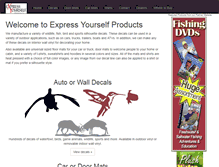 Tablet Screenshot of expressyourselfproducts.com